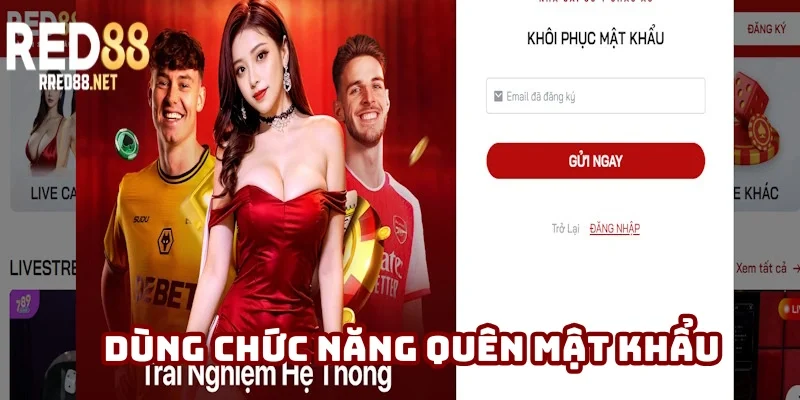 Bạn nên dùng chức năng quên mật khẩu sẵn có