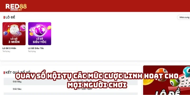 Quay số hội tụ các mức cược linh hoạt cho mọi người chơi